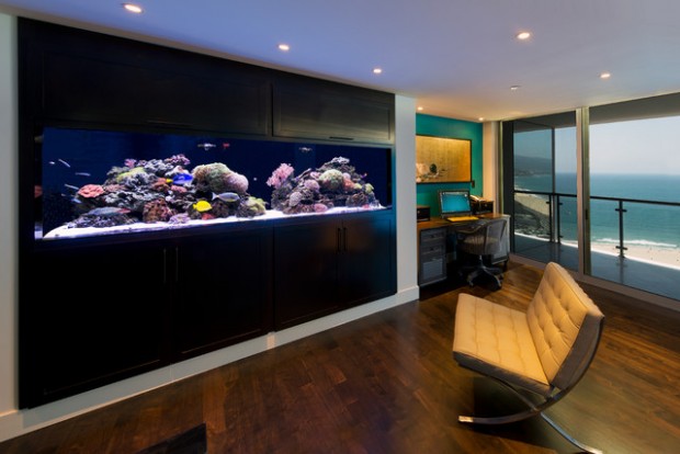 25 Original Ideas with Aquarium in Home Interior (4)