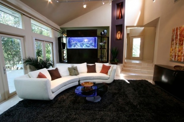 25 Original Ideas with Aquarium in Home Interior (5)