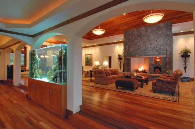 25 Original Ideas with Aquarium in Home Interior (7)