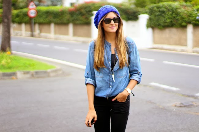 Top 21 Divine Examples of Denim Outfits "Spring 2014" - women outfit, denim shirt, denim outfit, denim