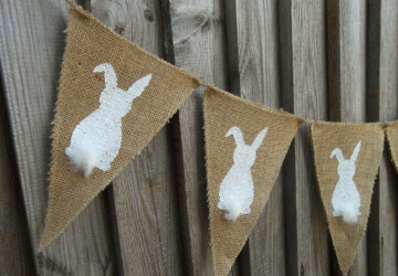 15 Awesome Handmade Easter Banner Decorations - spring, interior, holiday, handmade, garland, felt, Easter, decoration, carrot, burlap, bunny, banner