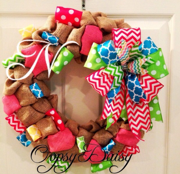 Buy it here: www.etsy.com 16 Cute Handmade Easter Wreath Ideas (1)
