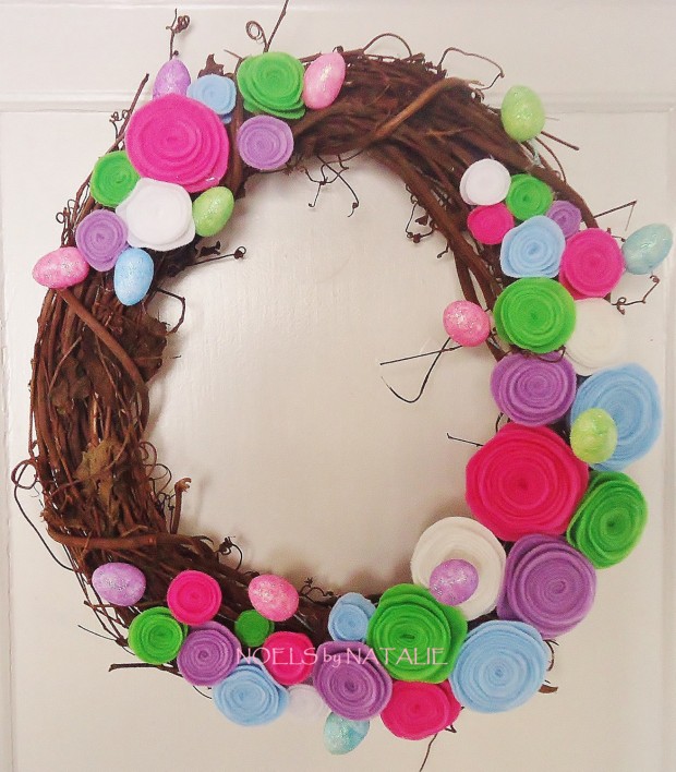 16 Cute Handmade Easter Wreath Ideas (12)