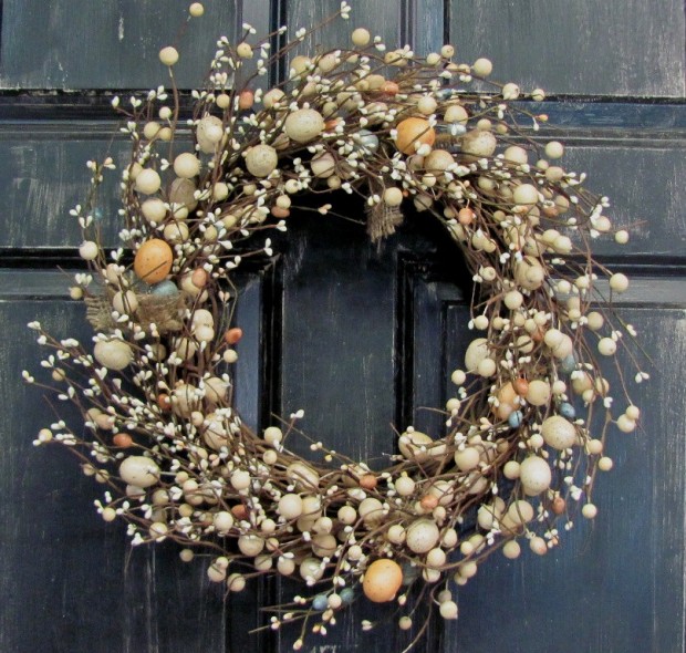 16 Cute Handmade Easter Wreath Ideas (14)