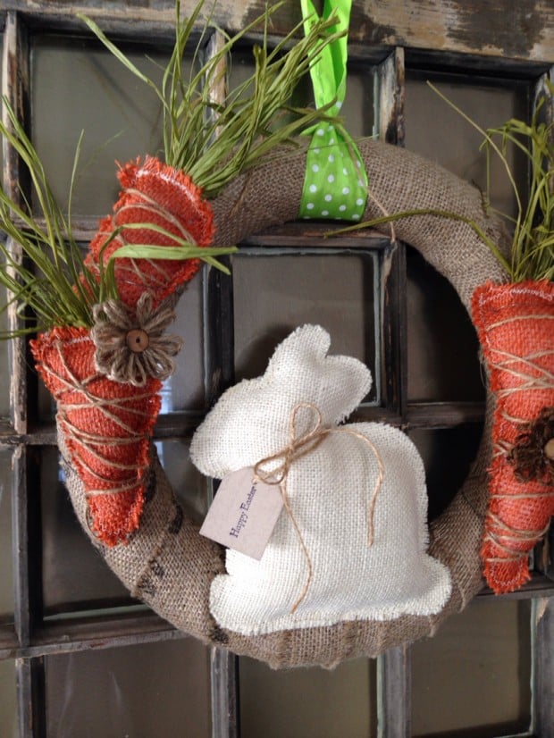 16 Cute Handmade Easter Wreath Ideas (9)