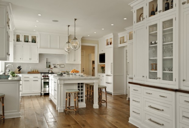 18 Gorgeous White Kitchen Design Ideas in Traditional Style (14)