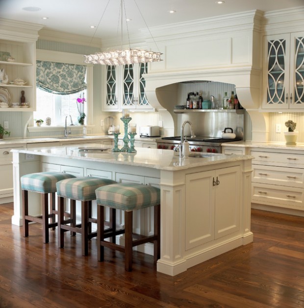 18 Gorgeous White Kitchen Design Ideas in Traditional Style (17)