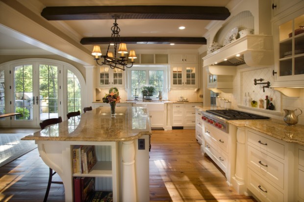 18 Gorgeous White Kitchen Design Ideas in Traditional Style (6)