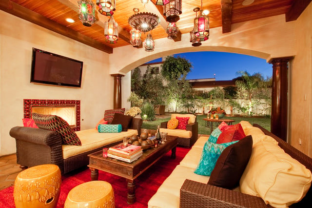 moroccan themed living room design