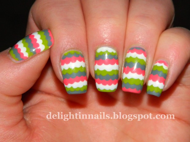 20 Cute and Funny Ruffle Nail Art Ideas (2)