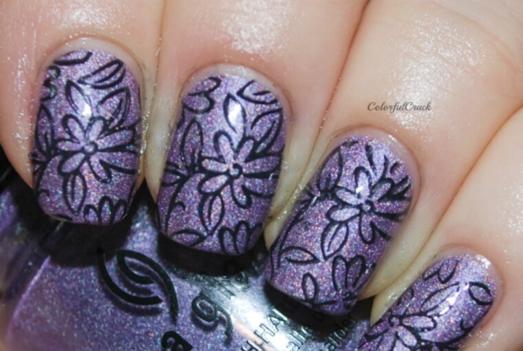 24 Beautiful Purple Nail Art Ideas - purple nail art ideas, nail art ideas, Nail Art