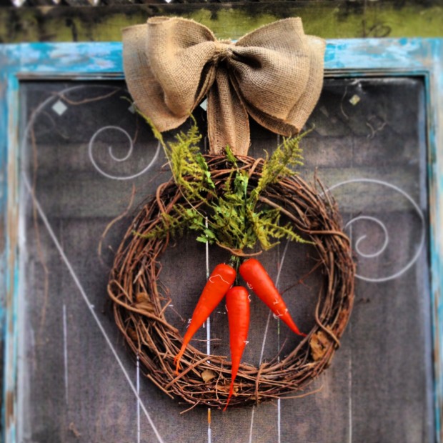 Buy it here: www.etsy.com 26 Creative and Easy Handmade Easter Wreath Designs (1)