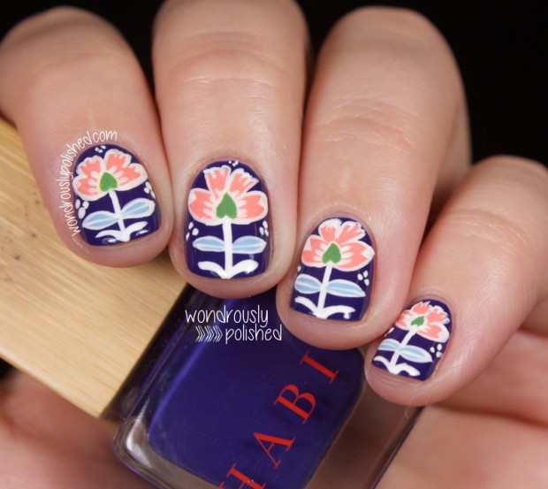 Collection of 23 Beautiful Floral Nail Art Ideas (11)