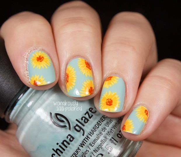 Collection of 23 Beautiful Floral Nail Art Ideas (13)