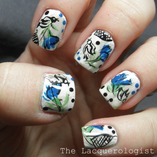 Collection of 23 Beautiful Floral Nail Art Ideas (14)