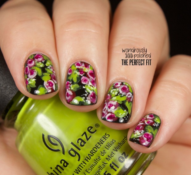 Collection of 23 Beautiful Floral Nail Art Ideas (15)