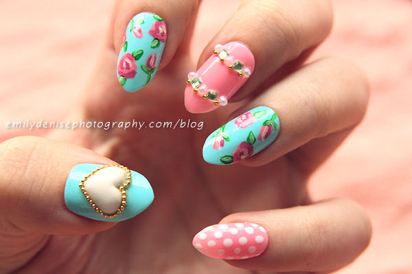 Collection of 23 Beautiful Floral Nail Art Ideas (4)