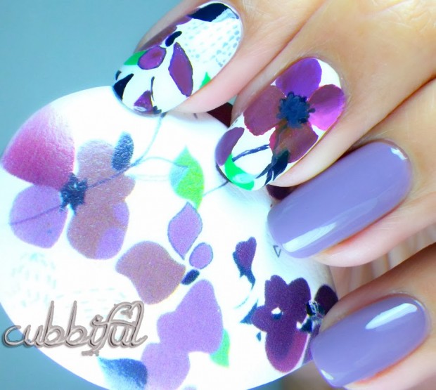 Collection of 23 Beautiful Floral Nail Art Ideas (5)