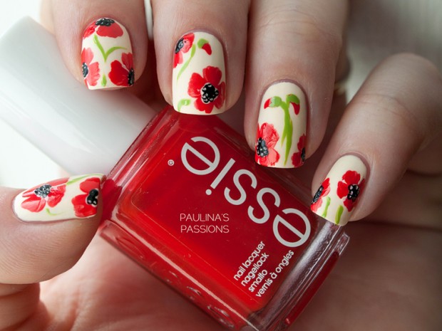 Collection of 23 Beautiful Floral Nail Art Ideas (7)