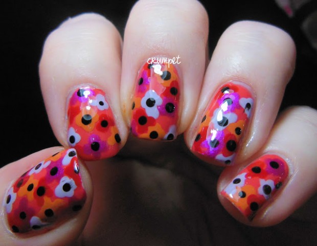 Collection of 23 Beautiful Floral Nail Art Ideas (8)