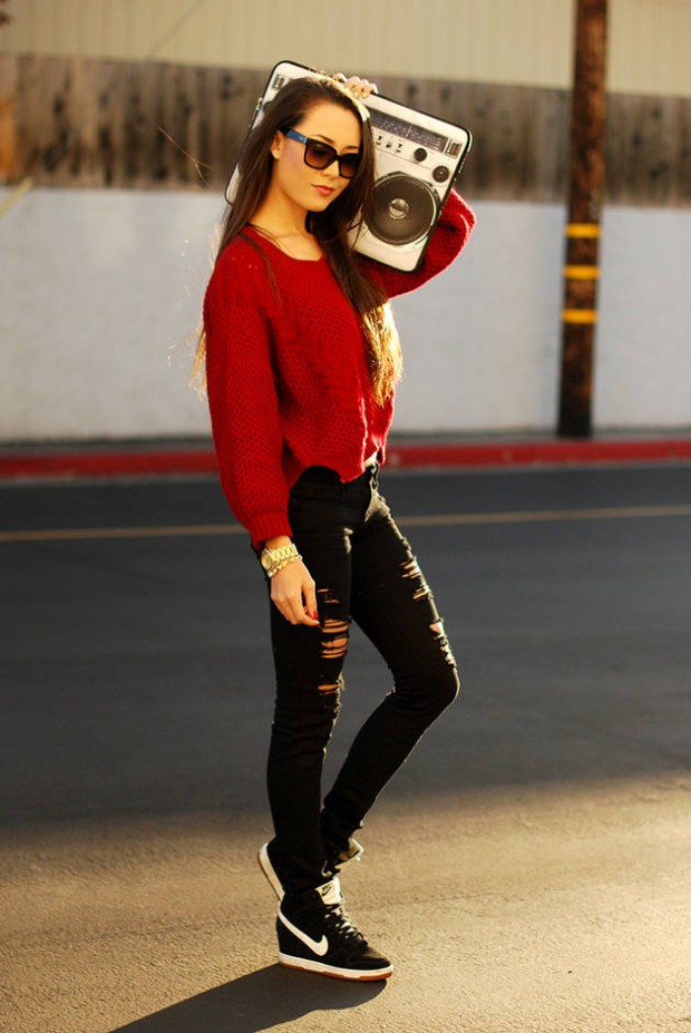 Source: www.hapatime.com Sneakers for Trendy Chic Look 16 Sporty and Stylish Outfit Ideas (1)