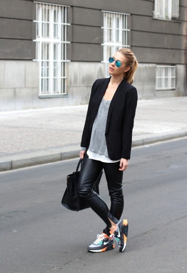 chic outfits with sneakers