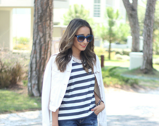 Stripes for Trendy Chic Look: 20 Stylish Outfit Ideas - stripes outfit ideas, Stripes, Outfit ideas