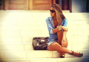 How to Wear Denim on Denim: 17 Chic Outfit Ideas - jeans outfits, jeans, how to wear, denim shirt, denim outfit, denim on denim, denim