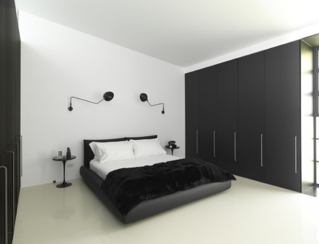 15 Elegant Black and White Bedroom Design Ideas (15)