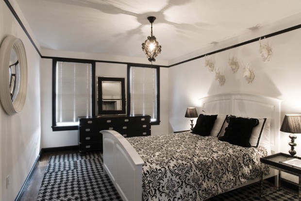 15 Elegant Black and White Bedroom Design Ideas (2)