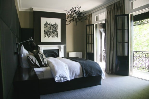 15 Elegant Black and White Bedroom Design Ideas (7)