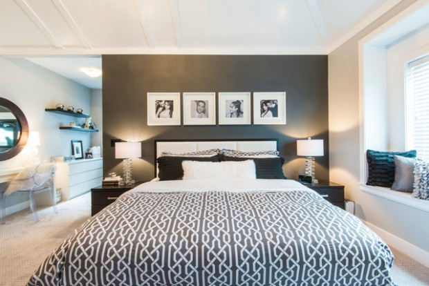 15 Elegant Black and White Bedroom Design Ideas (8)
