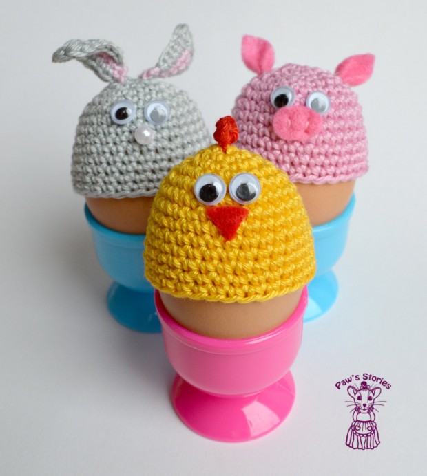 16 Adorable Handmade Easter Egg Cozies (16)