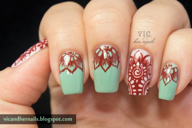 18 Lovely Nail Art Ideas in Bright Colors and Creative Designs (1)