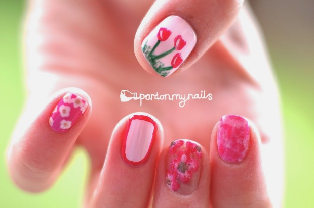 18 Lovely Nail Art Ideas in Bright Colors and Creative Designs (12)