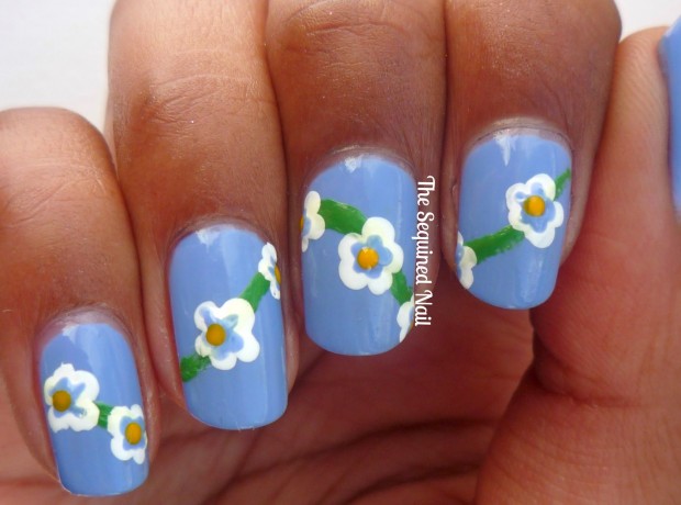 Source: hesequinednail.blogspot.co.uk 18 Lovely Nail Art Ideas in Bright Colors and Creative Designs (13)