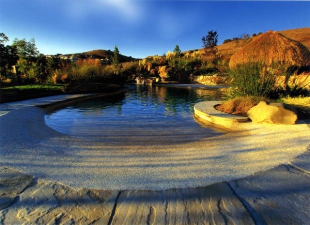 20 Divine Beach Entry Pool Design Ideas for Heaven in your Garden  (20)