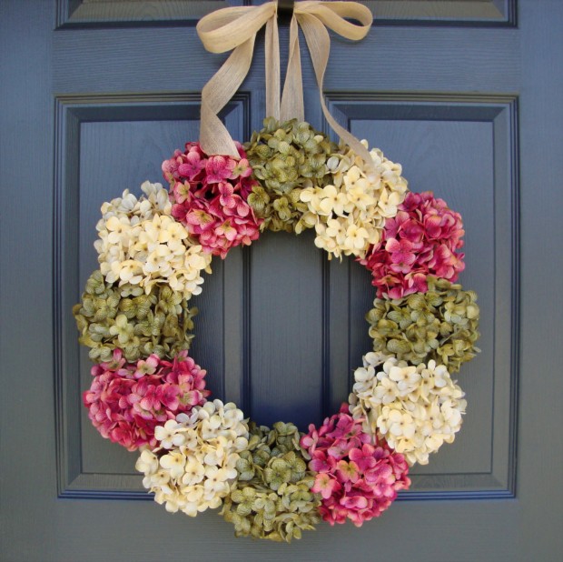 22 Enlivening Handmade Spring Wreath Designs (16)