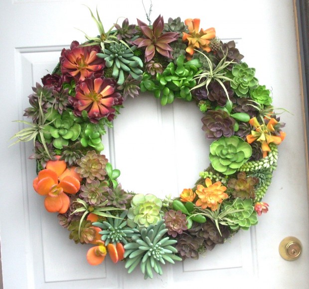 22 Enlivening Handmade Spring Wreath Designs (19)