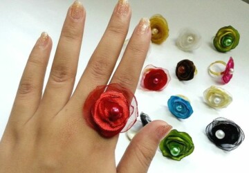 18 Amazing DIY Ideas How To Make Cool Fashion Ring - woman ring, Spike Ring, Macrame rings, Fabric Flower Rings, DIY ring, diy, Bauble cocktail ring