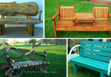 21 Amazing Outdoor Bench Ideas - wood, vintage, tailgate, steel, rustic, restored, repurposed, recycled, pallet, outdoor, oak, industrial, handmade, handcrafted, garden, furniture, diy, decorative, cedar, bench, beam, backyard