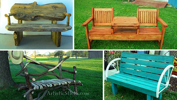 21 Amazing Outdoor Bench Ideas - wood, vintage, tailgate, steel, rustic, restored, repurposed, recycled, pallet, outdoor, oak, industrial, handmade, handcrafted, garden, furniture, diy, decorative, cedar, bench, beam, backyard