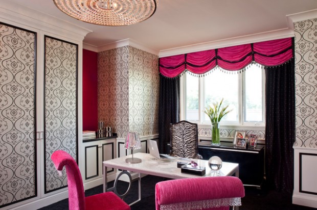 Source: www.sfadesign.com Pretty and girly home office (1)