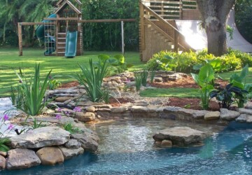 17 Incredible Natural Pool Ideas Perfect for Your Backyard    - Poolside, pool design, pool, natural swimming pool, beach entry pool, backyard design