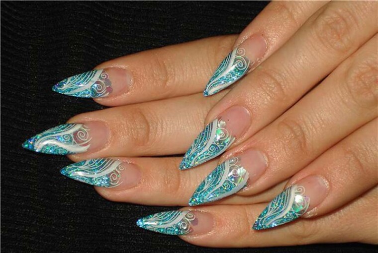 17 New Sharp Nails Style On Fashion Scene - summer nail design, summer ideas, sharp, New Sharp Nails, nails