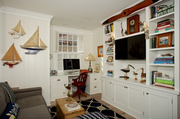 18 Lovely Beach Inspired Ideas for Your Home Office Design        (6)