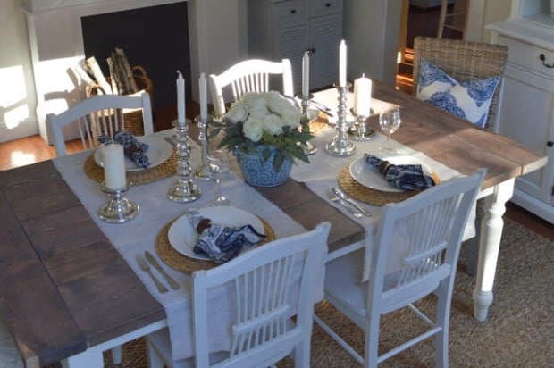 Gorgeous Summer Table Decorating Ideas, Coastal Style Dining Table