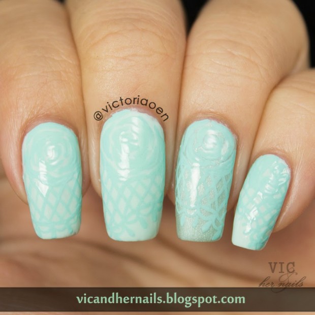 mint nail art (1)