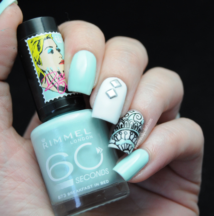 mint nail art (13)