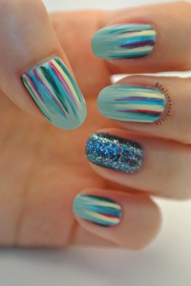 mint nail art (2)